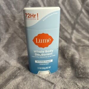 Lume Whole‎ Body Deodorant - Invisible Cream Stick - 2.2 Ounce (Unscented)